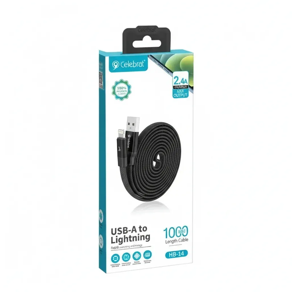 CELEBRAT USB HB-14 IOS Սև