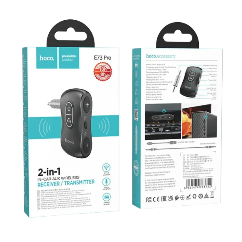 HOCO E73 Pro AUX-ից Bluetooth ընդունիչ