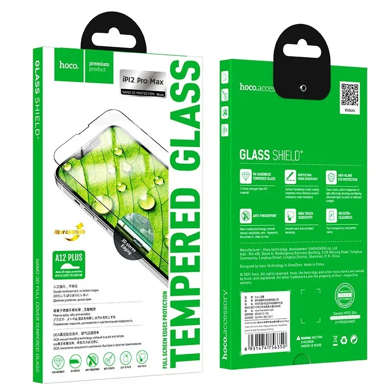 HOCO A12 Plus Tempered Glass for iPhone 12 Pro Max
