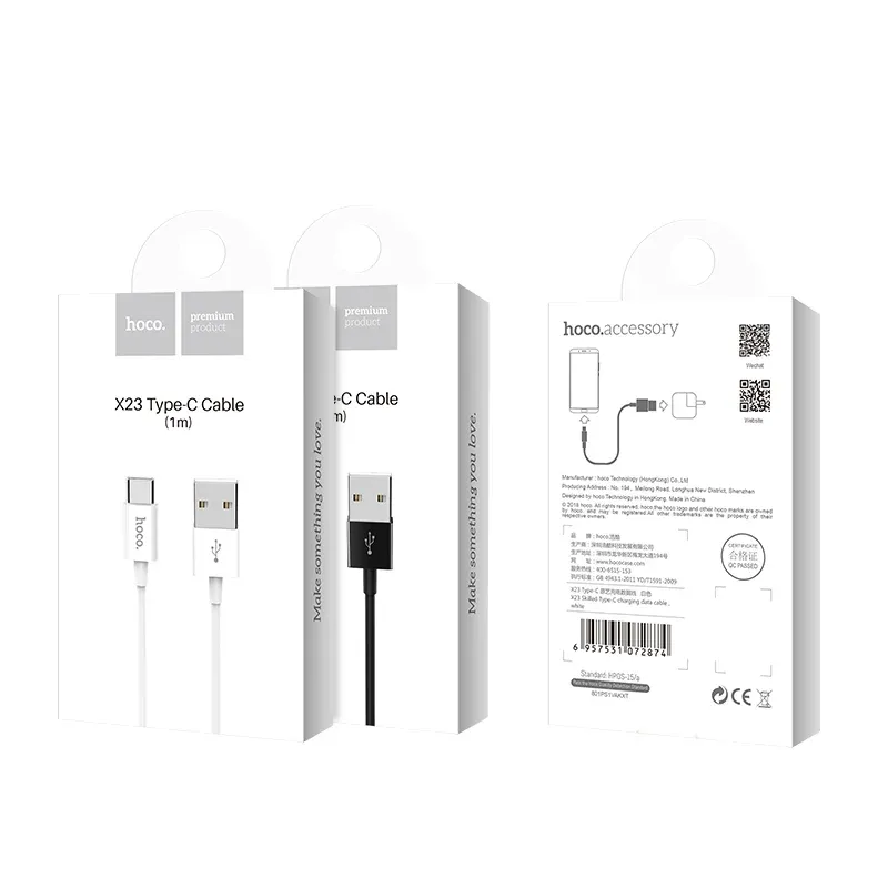 HOCO USB X23 TYPE-C Սև