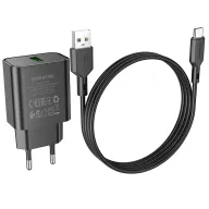 BOROFONE ԼԻՑՔ+ԼԱՐ BA72A TYPE-C Սև