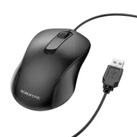 BOROFONE BG4 Օպտիկական լարով մկնիկ (Սև)
