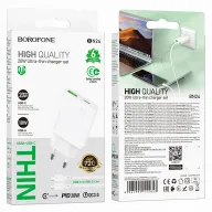 BOROFONE ԼԻՑՔ+ԼԱՐ BN24 TYPE-C TO TYPE-C ՍՊԻՏԱԿ