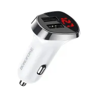 BOROFONE BZ15 Մեքենայի լիցքավորիչ (2 USB) – Սպիտակ