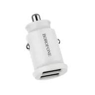 BOROFONE BZ8 Մեքենայի լիցքավորիչ (2 USB) – Սպիտակ