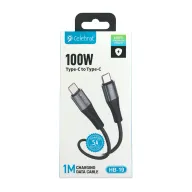 CELEBRAT USB HB-19 TYPE-C TO TYPE-C Սև 100W