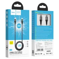 HOCO USB X50 TYPE-C TO TYPE-C 1M Սև