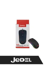 JEDEL M80 LED Օպտիկական լարով մկնիկ (Սև)