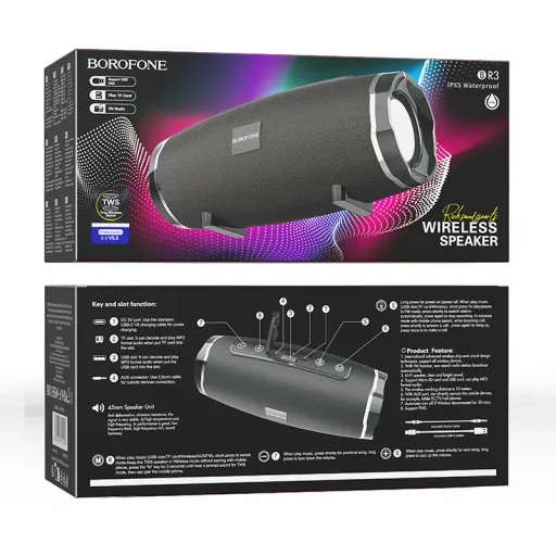 Բարձրախոս  Bluetooth|BOROFONE BR3-սև