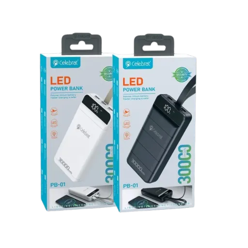 CELEBRAT POWERBANK PB-01 30000mah Սև