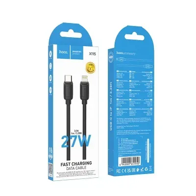 HOCO USB X115 TYPE-C TO IOS Սև 27W