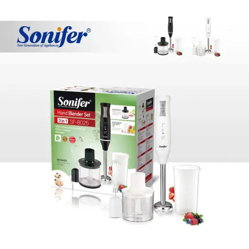 SONIFER SF-8025 Ձեռքի Բլենդեր 3-ը 1-ում Սև