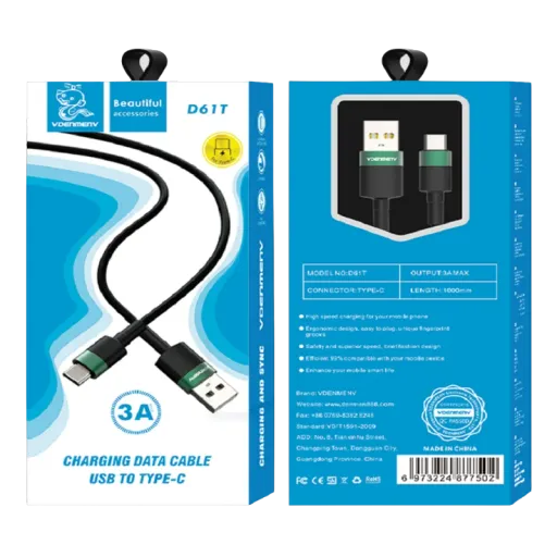 VDENMENV USB D61T Type-C Սև