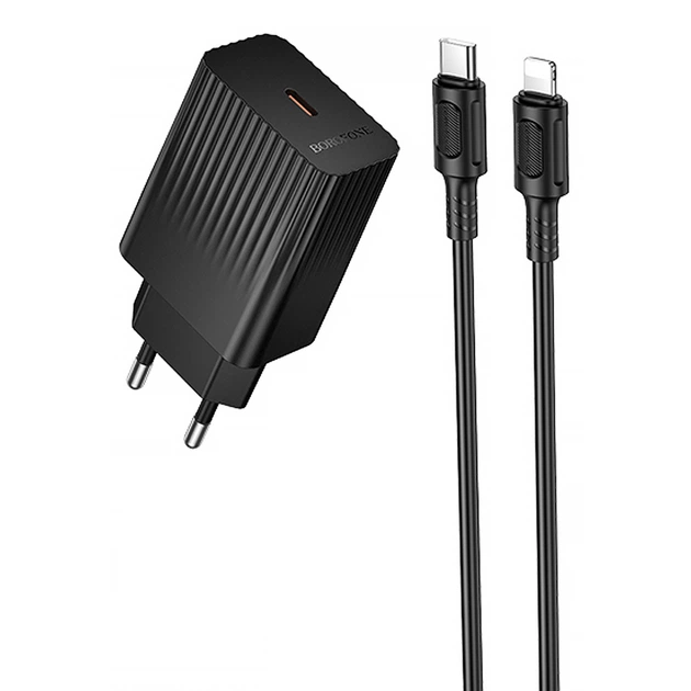 BOROFONE ԼԻՑՔԱՎՈՐԻՉ BAS73A TYPE-C TO IOS Սև 3