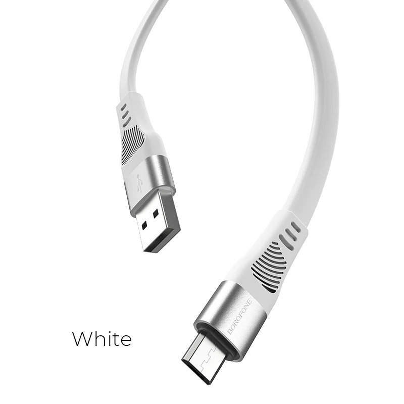 Լիցքավորման Լար Micro-USB | BOROFONE BU18-սպիտակ 2