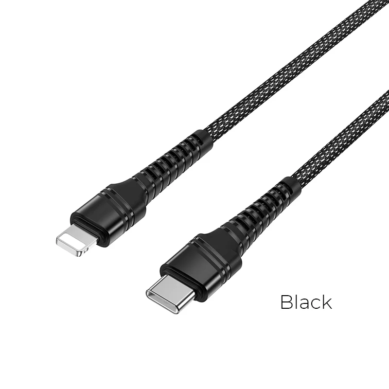 Լիցքավորման Լար Type-C to Lightning | BOROFONE BU21-սև 3