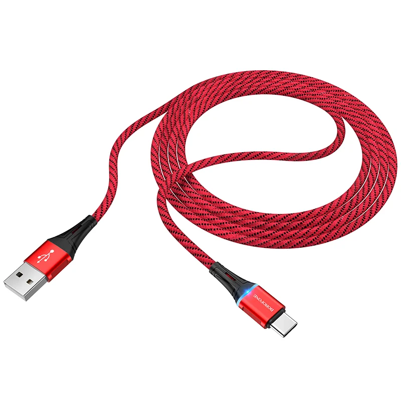 Լիցքավորման Լար Type-C | BOROFONE BU25-կարմիր 3