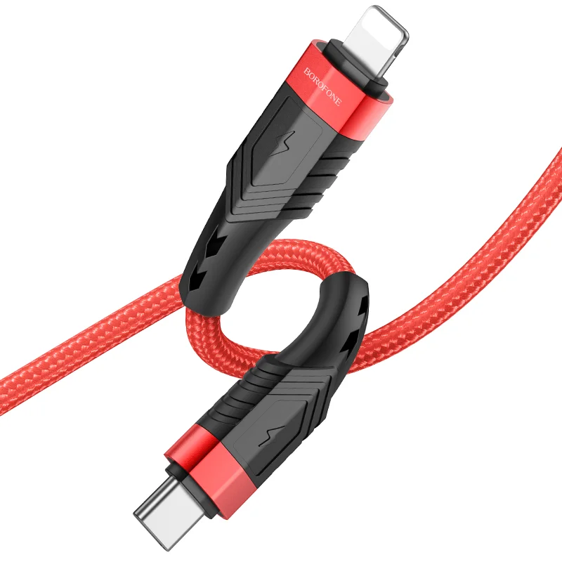 BOROFONE USB BU35 TYPE-C TO IOS Կարմիր 3