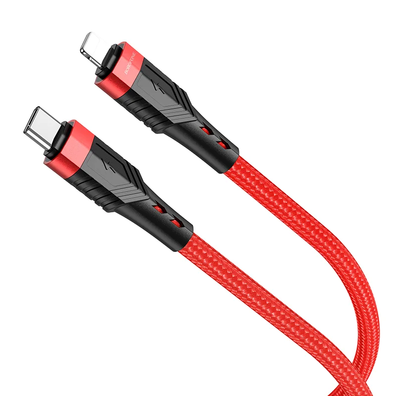 BOROFONE USB BU35 TYPE-C TO IOS Կարմիր 2