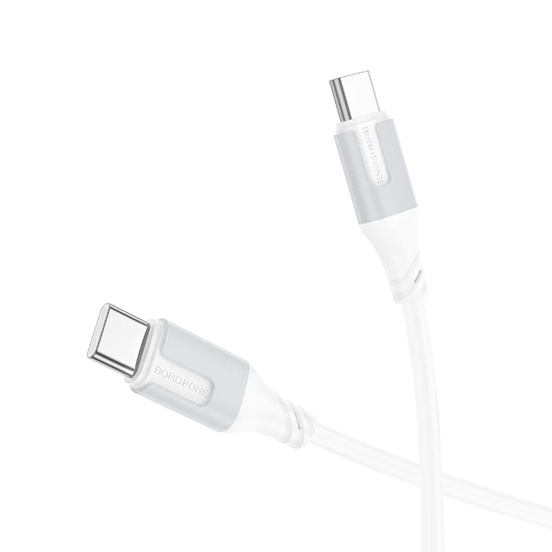 BOROFONE USB BX101 TYPE-C TO TYPE-C 60W Սպիտակ 3