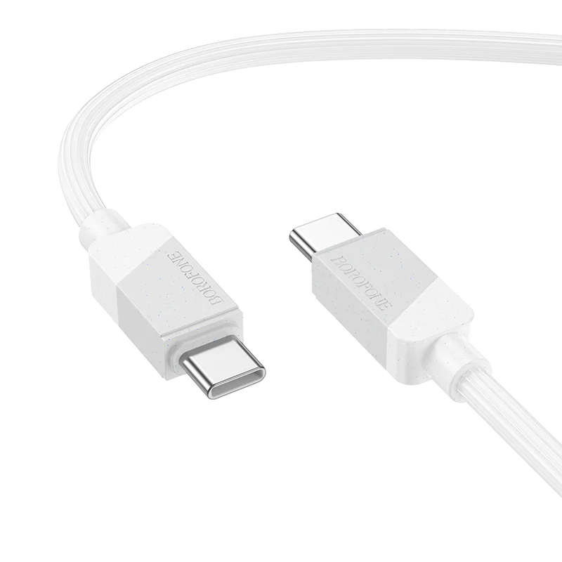 BOROFONE USB BX107 TYPE-C TO TYPE-C 60W Սպիտակ 3