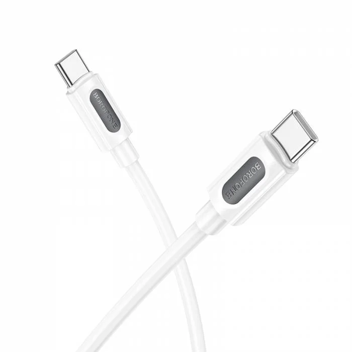 BOROFONE USB BX114 TYPE-C TO TYPE-C Սպիտակ 60W 2