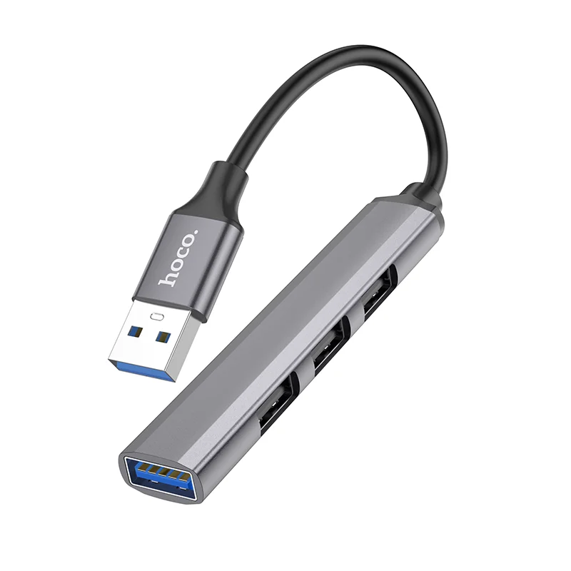 HOCO Ադապտեր HB26 Type-C to USB3.0+USB2.0*3 Մոխրագույն 2