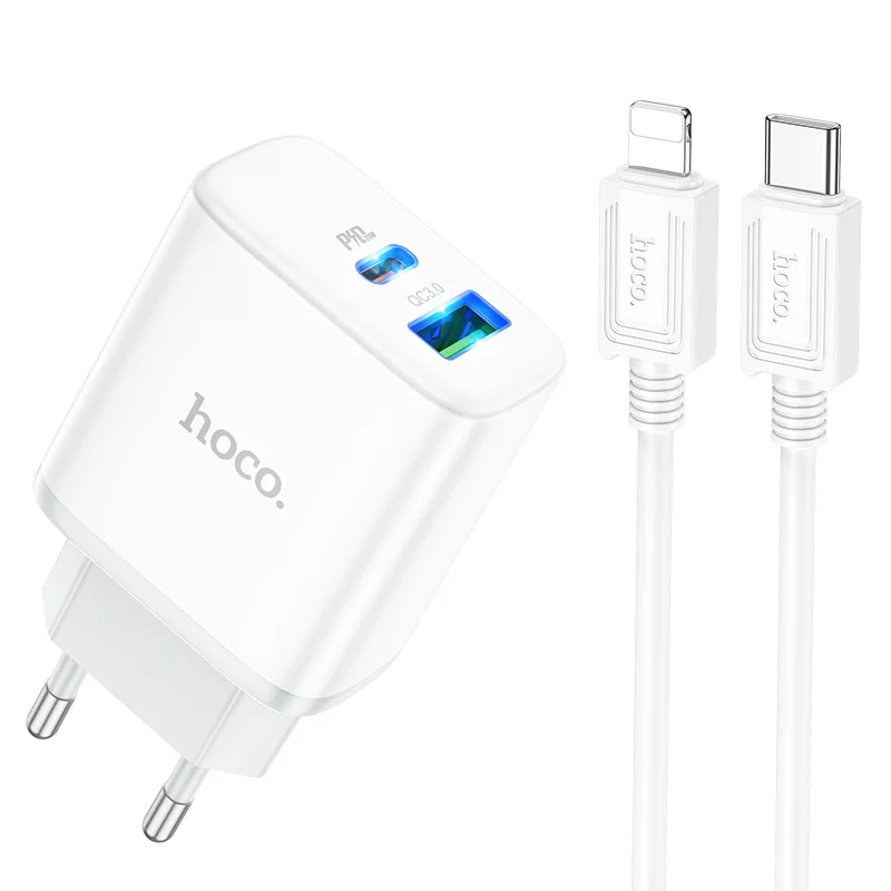 HOCO ԼԻՑՔ.+ԼԱՐ C105A TYPE-C TO IOS Սպիտակ 3