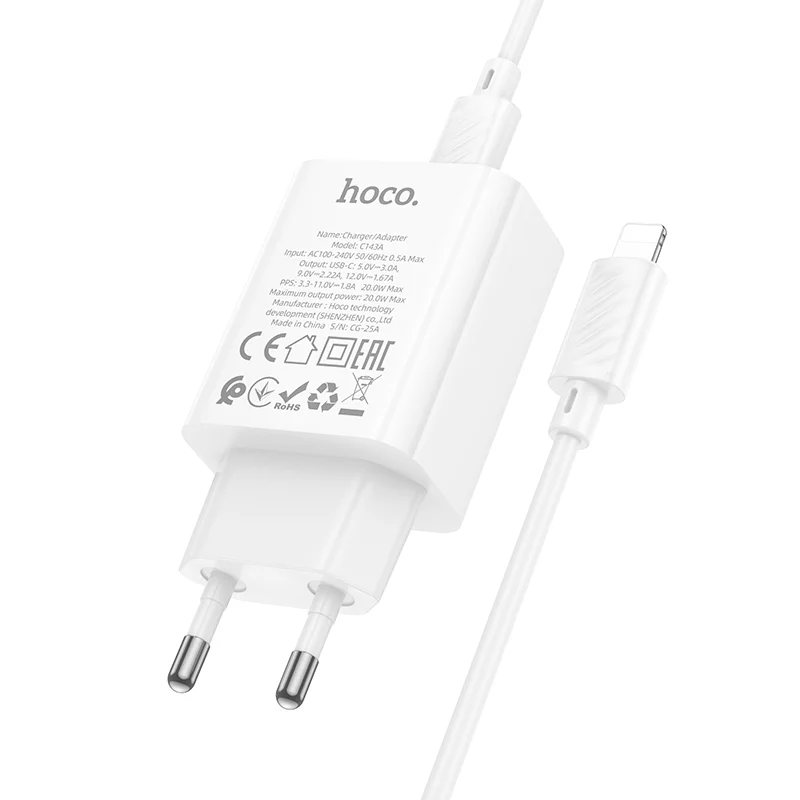HOCO ԼԻՑՔԱՎՈՐԻՉ C143A Type-C To Ios ՍՊԻՏԱԿ 3