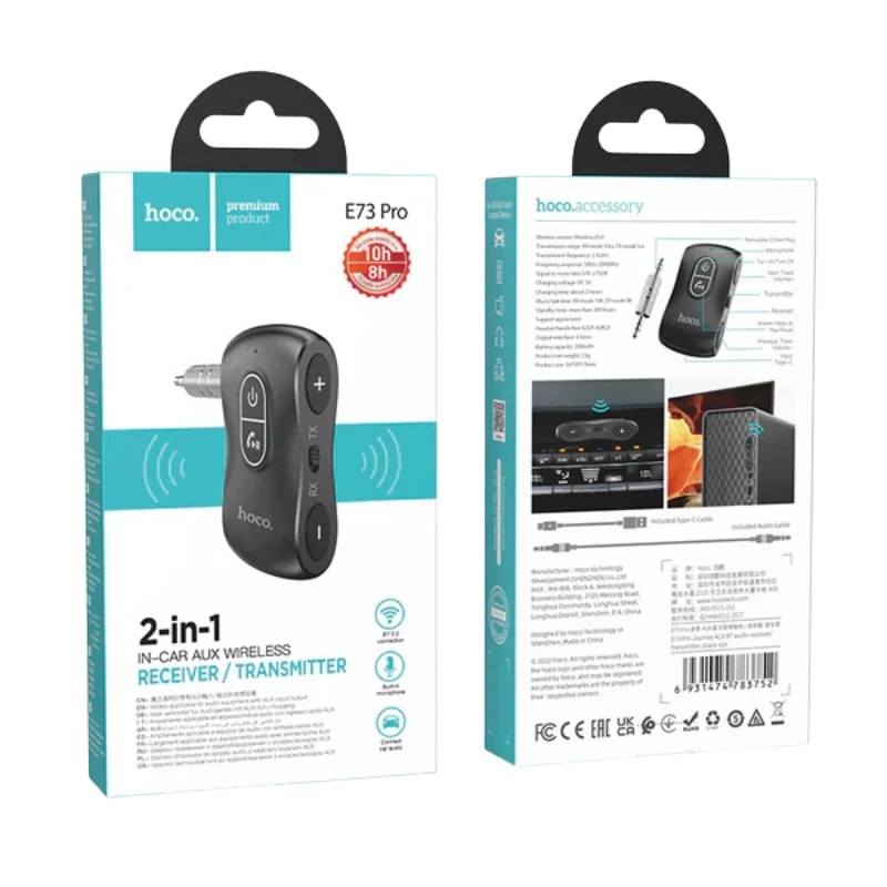 HOCO E73 Pro AUX-ից Bluetooth ընդունիչ