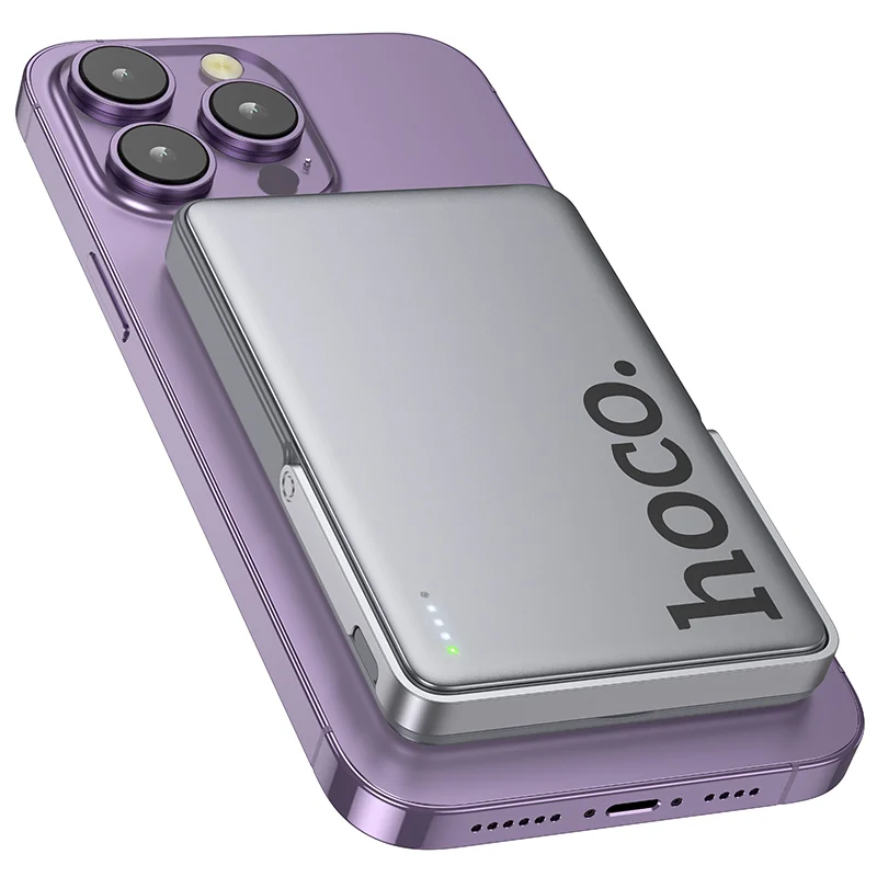 HOCOԱրտաքին Մարտկոց Q36 MAGNETIC 5000 mAh Մոխրագույն 4
