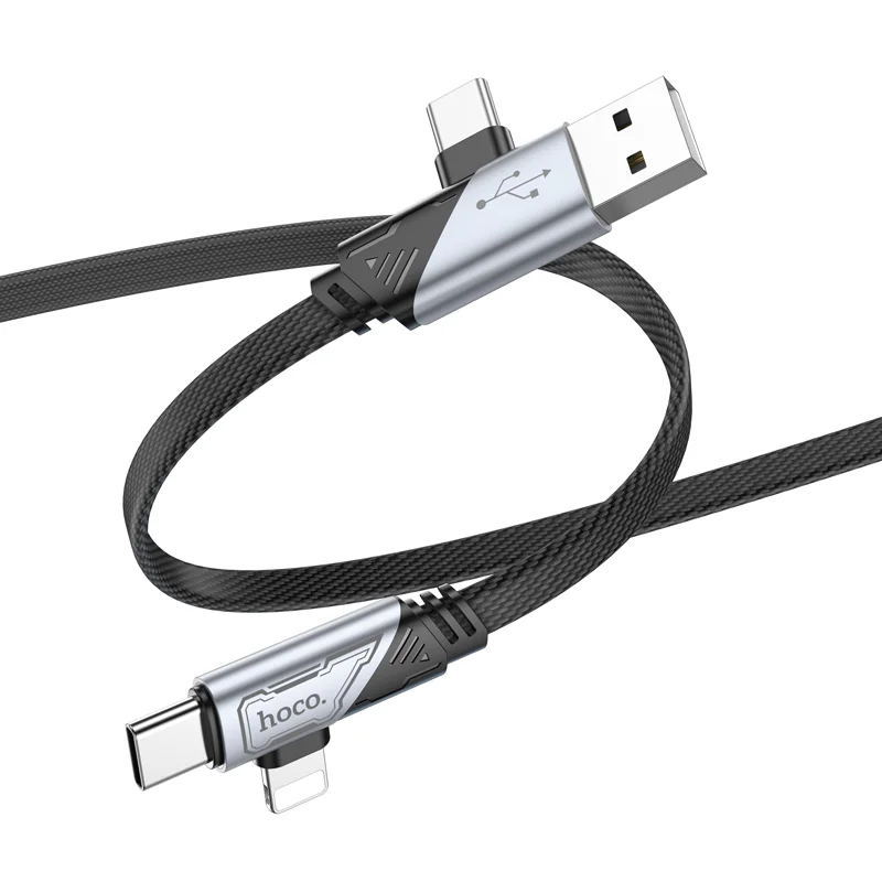 HOCO USB U119 USB/Type-C to iP/Type-C Սև 2