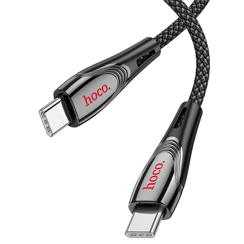 HOCO USB U133 TYPE-C TO TYPE-C Սև 60W 2