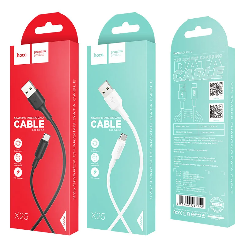HOCO USB X25 TYPE-C Սև
