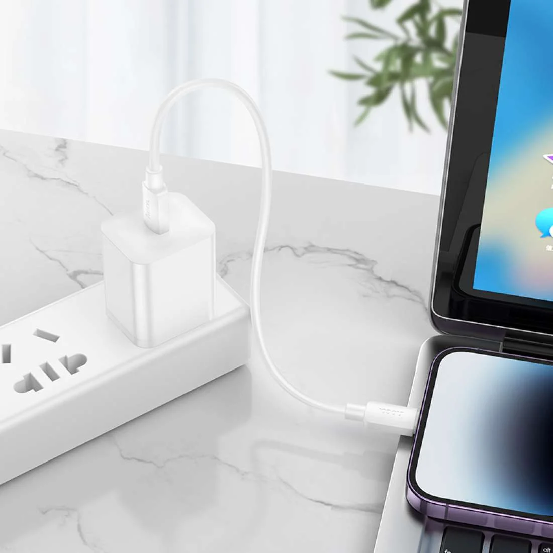 HOCO USB X96 TYPE-C TO IOS ՍՊԻՏԱԿ 0.25M 3