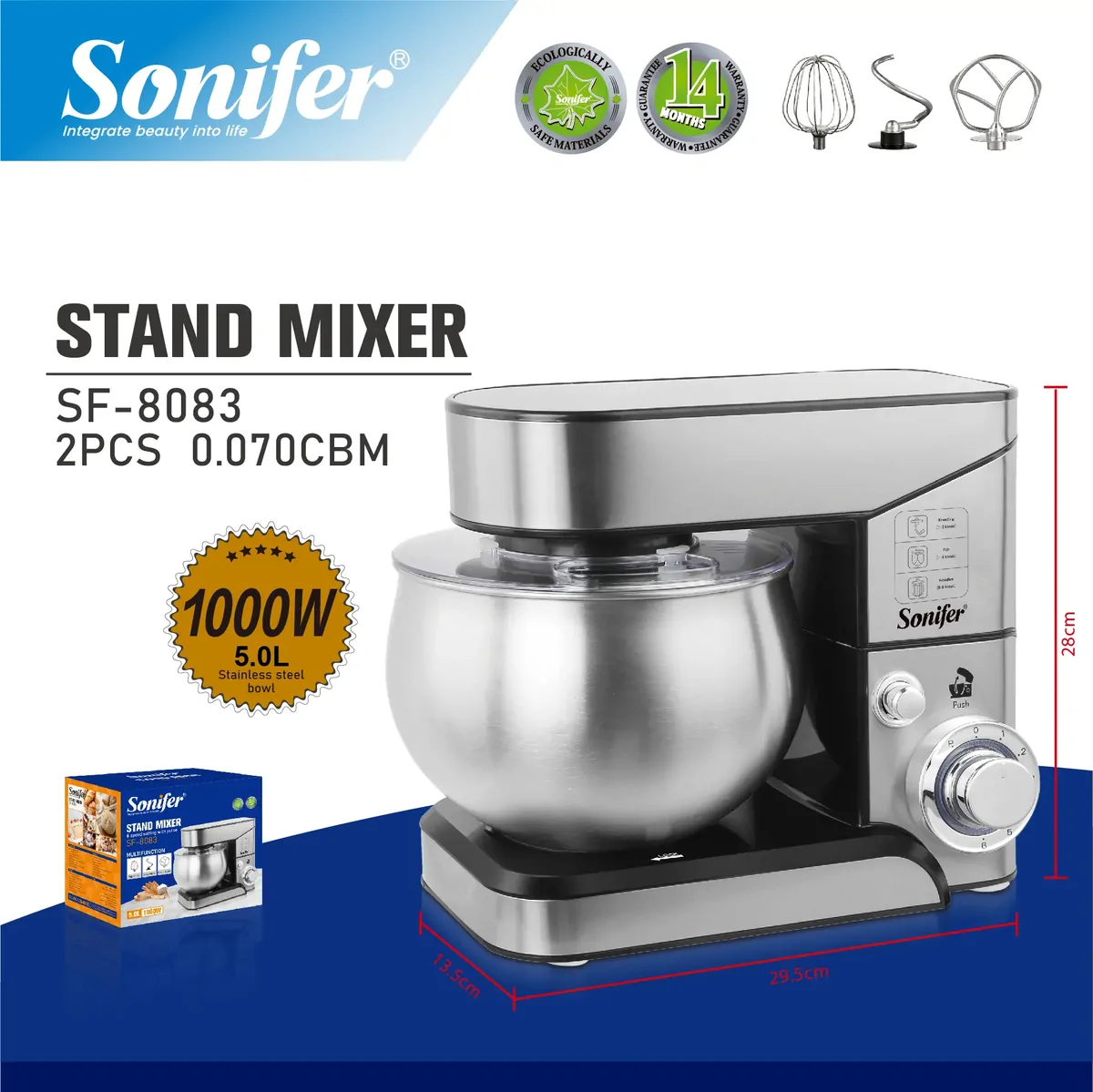 SONIFER SF-8083 Հարիչ Տարայով 3